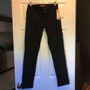 UNIONBAY NWT Juniors Black Skinny Cargo Jeans